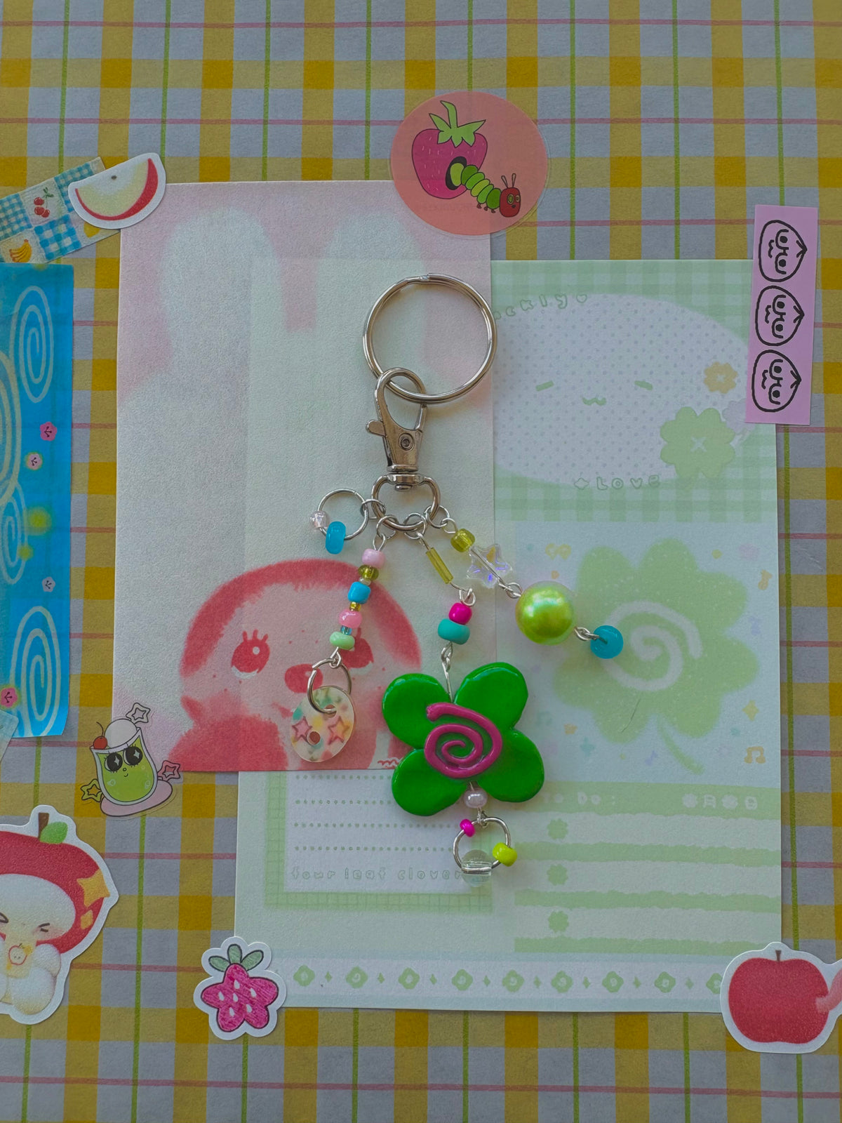 4-leaf clover keychain