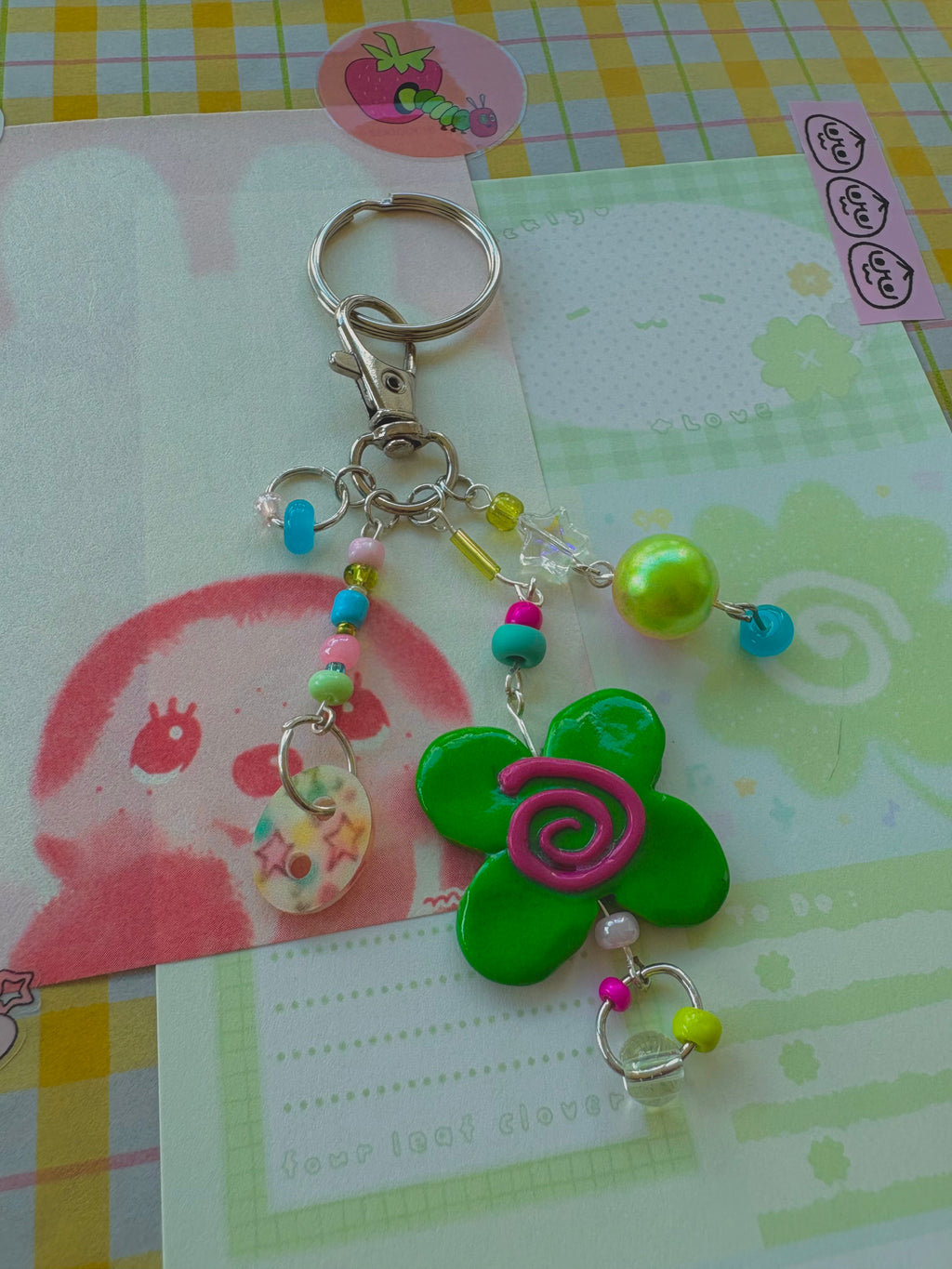 4-leaf clover keychain