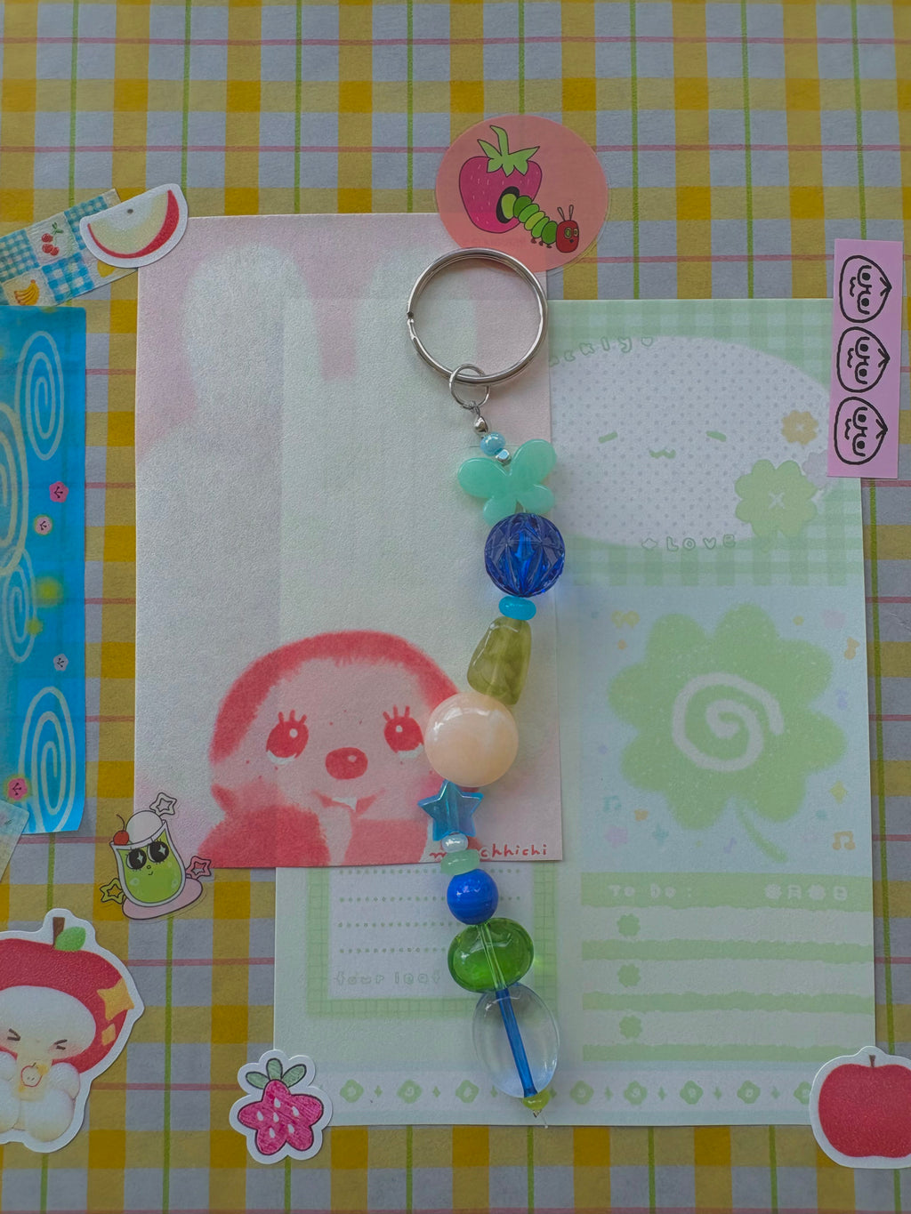 ocean floor bag charm