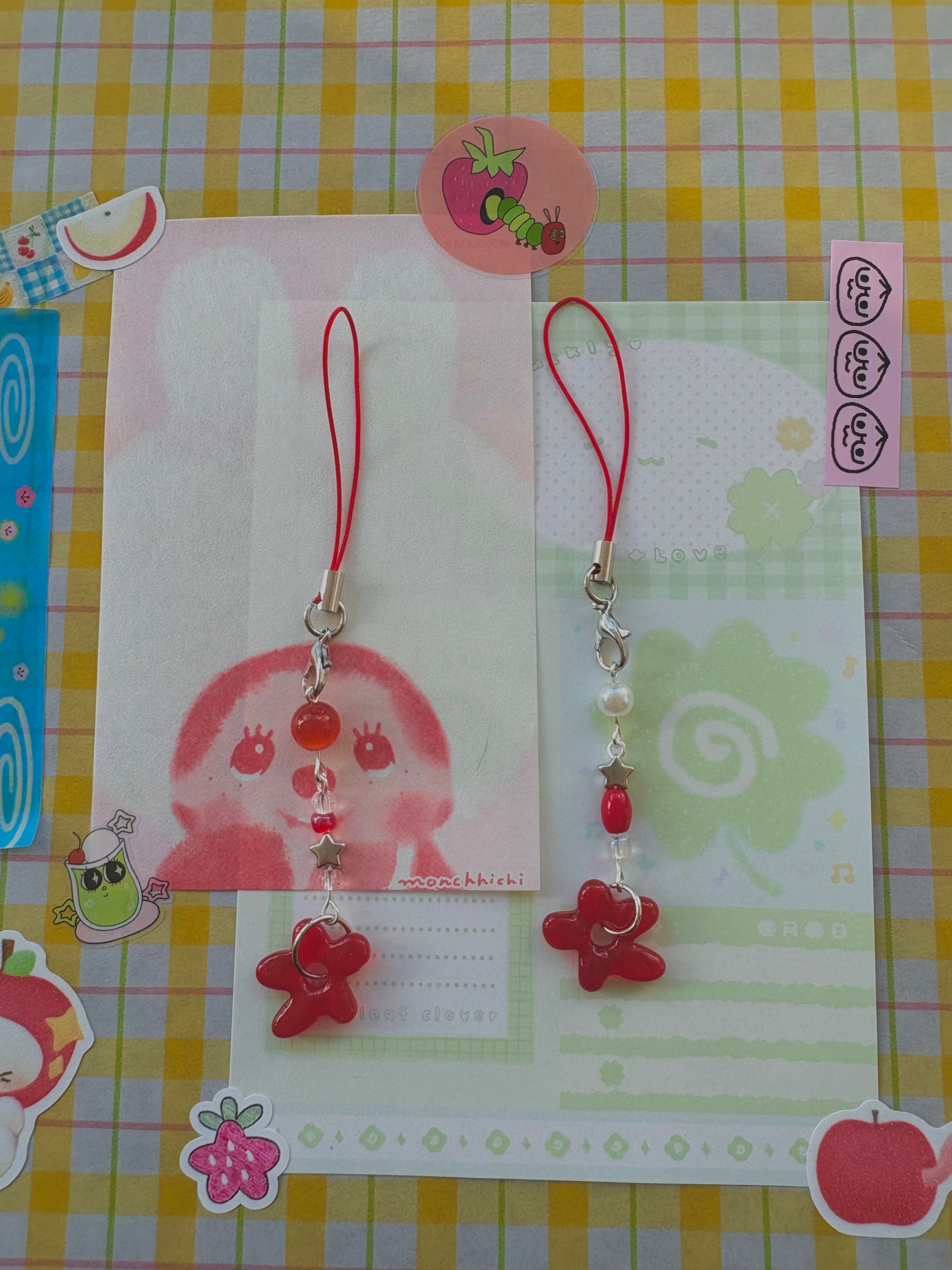 red phone charms  ‧₊ ᵎᵎ 🍒 ⋅ ˚✮