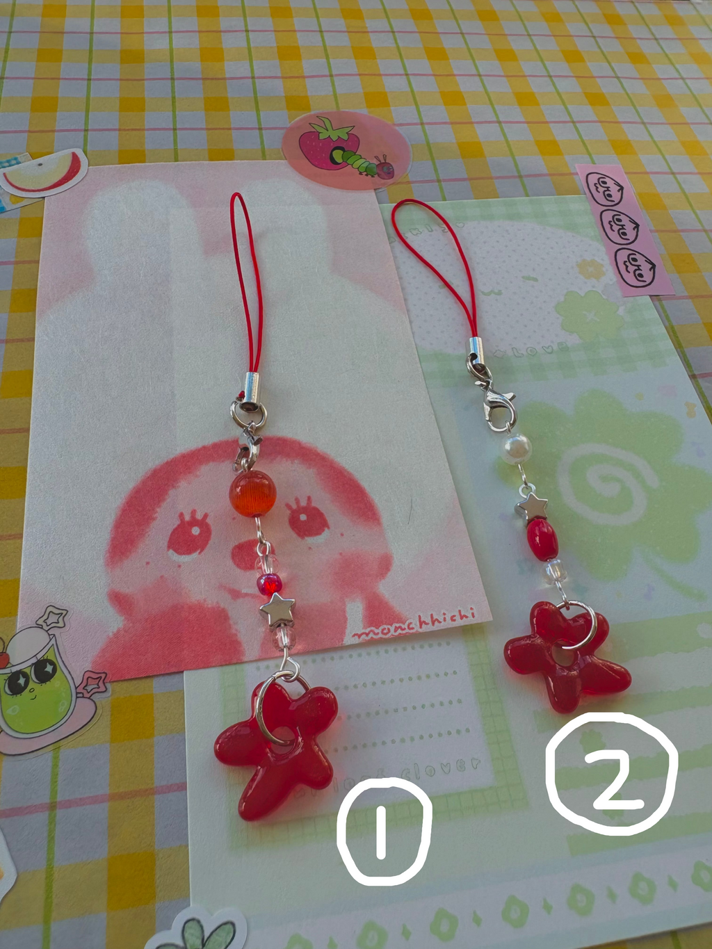 red phone charms  ‧₊ ᵎᵎ 🍒 ⋅ ˚✮