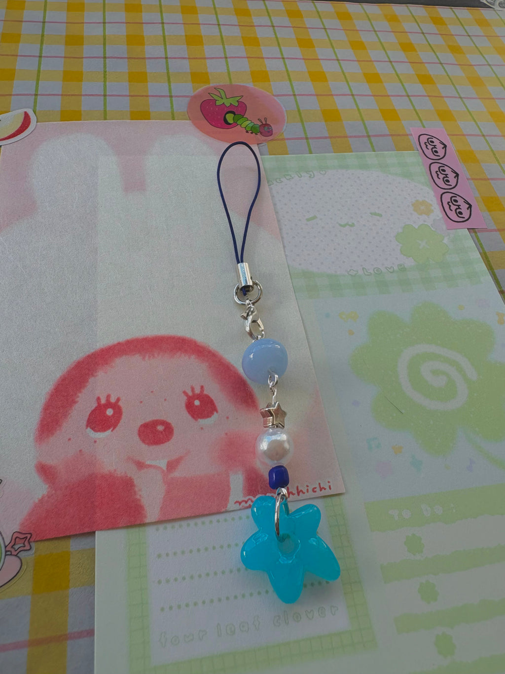 dark blue phone charm ˙ . ꒷ 🪼 . 𖦹˙